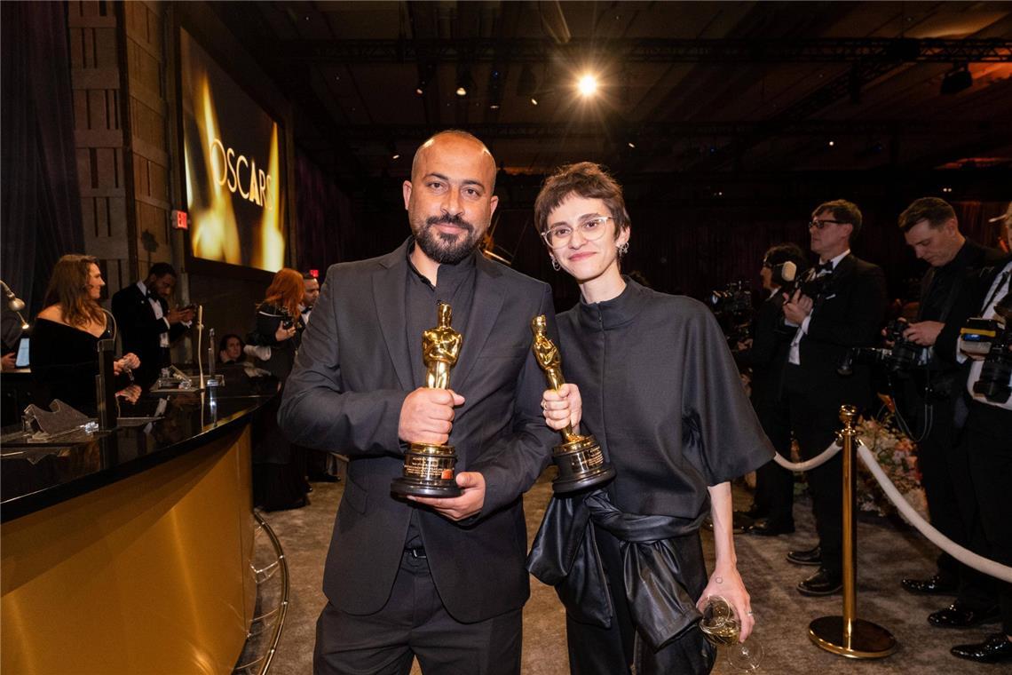 Hamdan Ballal und Rachel Szor in Los Angeles. (Archivbild)