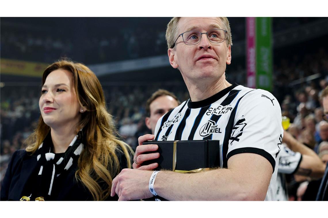 Handball-Fan Daniel Günther bei den Zebras.