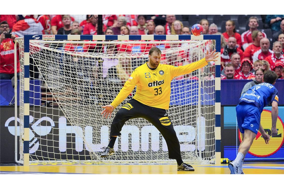 Bilder des Tages Handball: WM, Italien - Deutschland: Deutschlands Torhüter Andreas Wolff in Aktion.