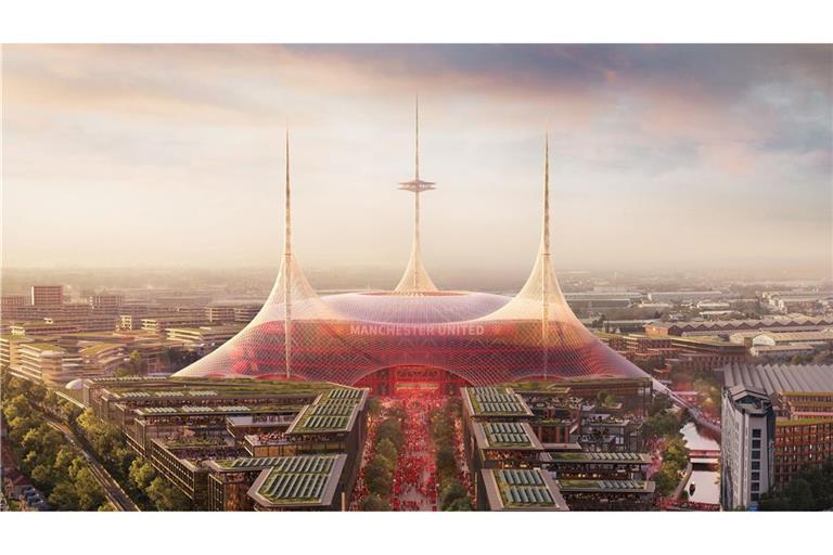 Handout eines konzeptionellen Bildes: Könnte so das neue Stadion von Manchester United aussehen?