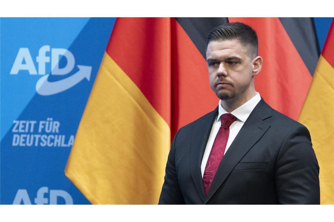 Neue Organisation für Parteinachwuchs – AfD will mehr Kontrolle Hannes Gnauck, Vorsitzender der Jungen Alternativen.