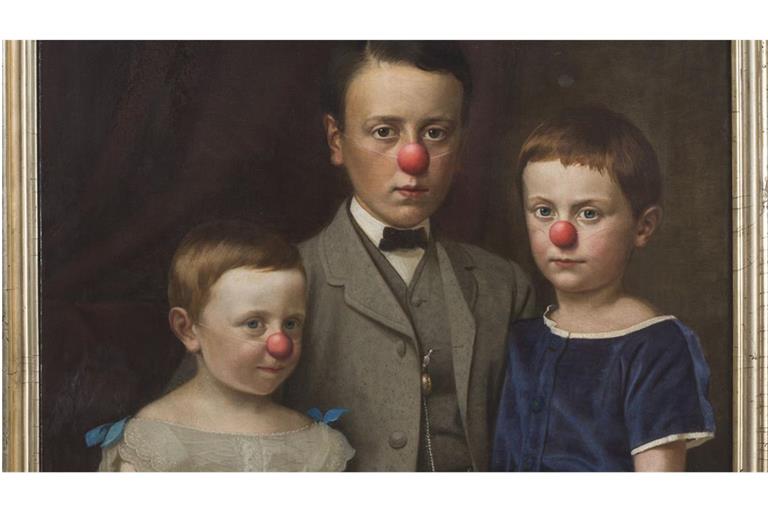 Hans-Peter Feldmanns: „Familie mit roten Nasen“ von 2015