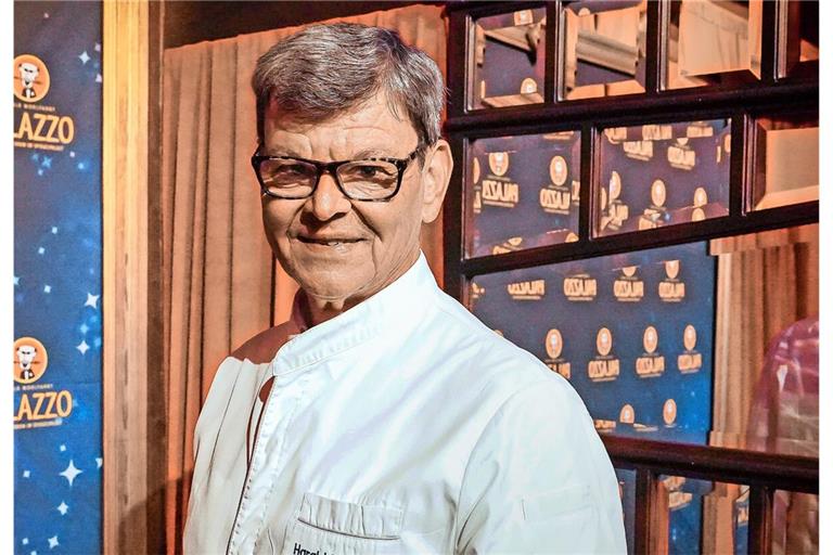 Harald Wohlfahrt bei der Premiere seines neuen Palazzos in Stuttgart.