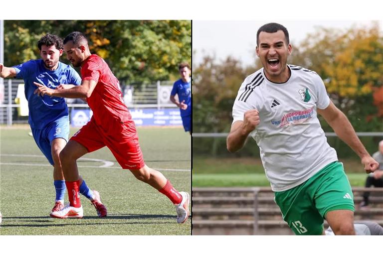 Haris Gudzevic im Trikot des TV Oeffingen (li.) und des TSV Heimerdingen (re.)