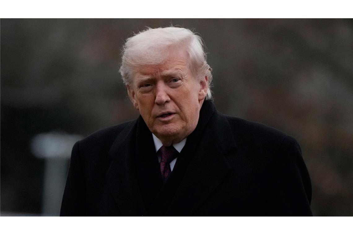 Hat ein Treffen mit der venezolanischen Oppositionsführerin María Corina Machado kommende Woche angedeutet - US-Präsident Donald Trump. (Archivbild)