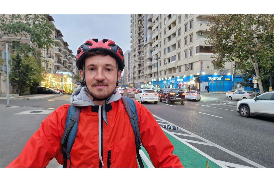 Per Rad zum Klimagipfel: Deutscher fährt 110 Tage nach Baku Hat viel Gastfreundschaft erlebt: Ingwar Perowanowitsch.