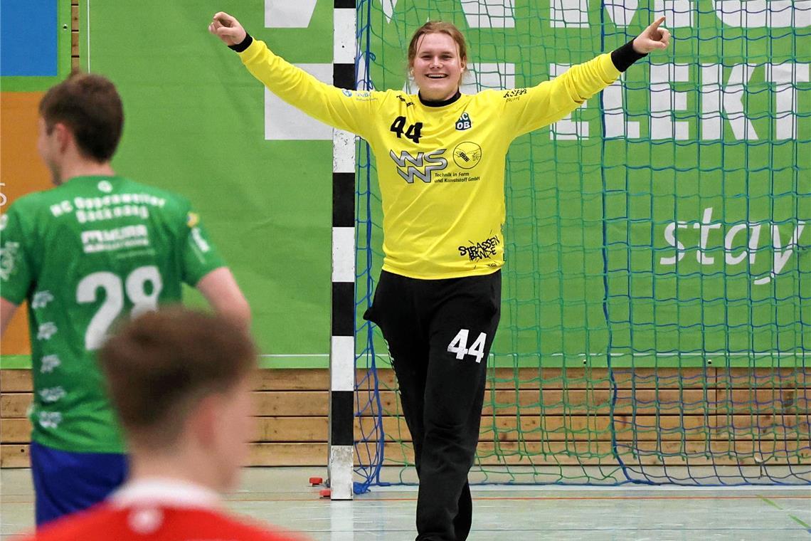 HCOB-Landesliga-Torhüter Moritz Bochum ist guter Dinge, bald auch im US-Trikot jubeln zu können. Foto: Alexander Hornauer