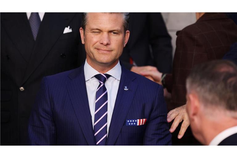Hegseth hatte Probleme mit seinem Flug.