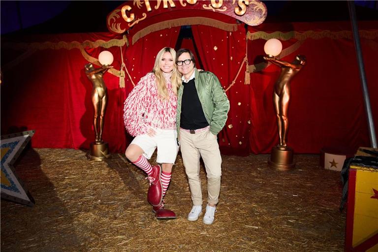 Heidi Klum mit Fotograf Kristian Schuller.