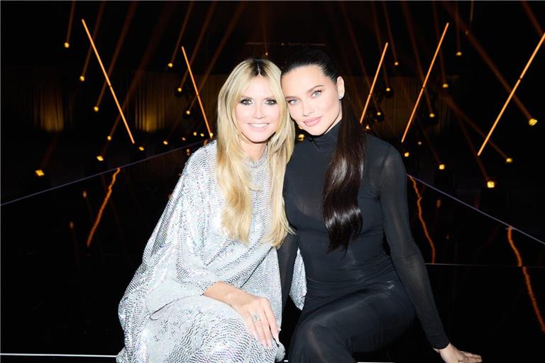 Heidi Klum mit Supermodel-Kollegin Adriana Lima.
