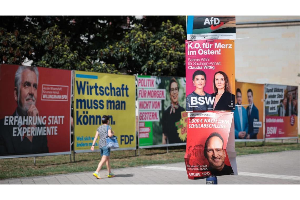 Heißer Wahlkampf: In Sachsen-Anhalt wird bald ein neuer Landtag gewählt.