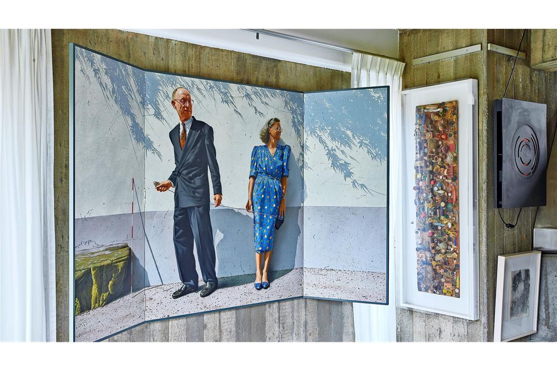 Christie’s versteigert Kunstsammlung von Helga und Edzard Reuter Helga und Edzard Reuter – hier auf einem Bild des Malers Jan Peter Tripp ....
