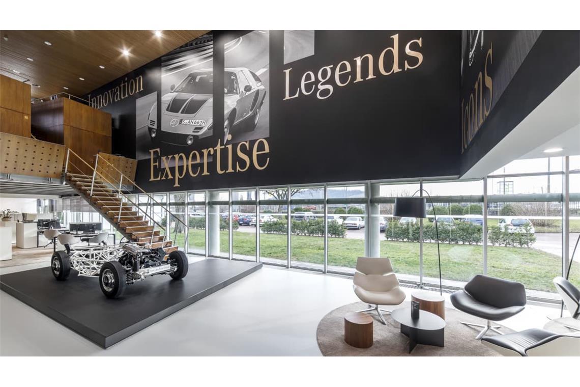 Hell und hochwertig: der Showroom des Classic Centers