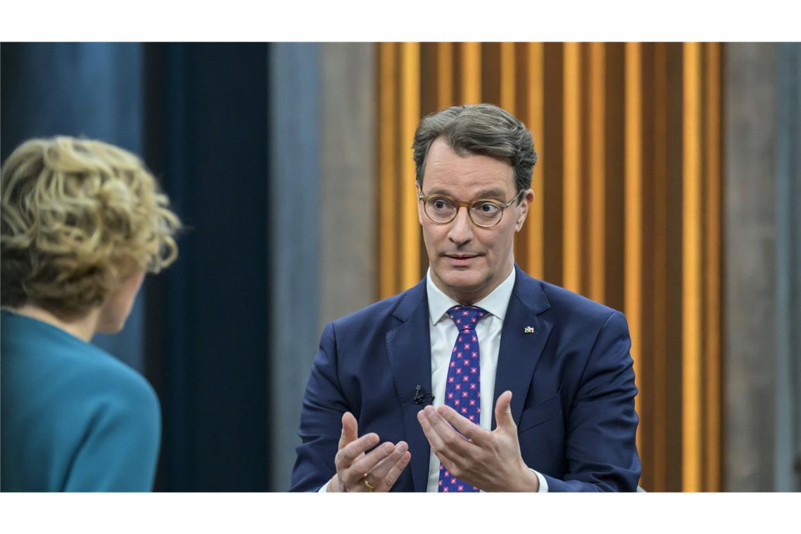 „Niemand wird Kinder inhaftieren“ Hendrik Wüst war am Sonntag zu Gast bei Caren Miosga.