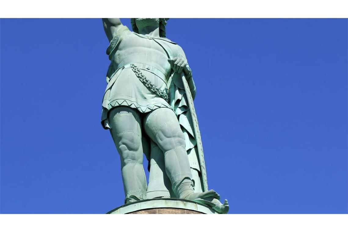 Hermannsdenkmal zur Erinnerung an die Schlacht im Teutoburger Wald, Kolossalstatue von Ernst von Bandel.