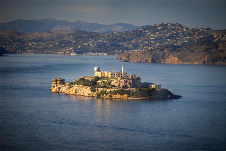 Heutzutage ist die Gefängnisinsel Alcatraz ein Tourismusmagnet.