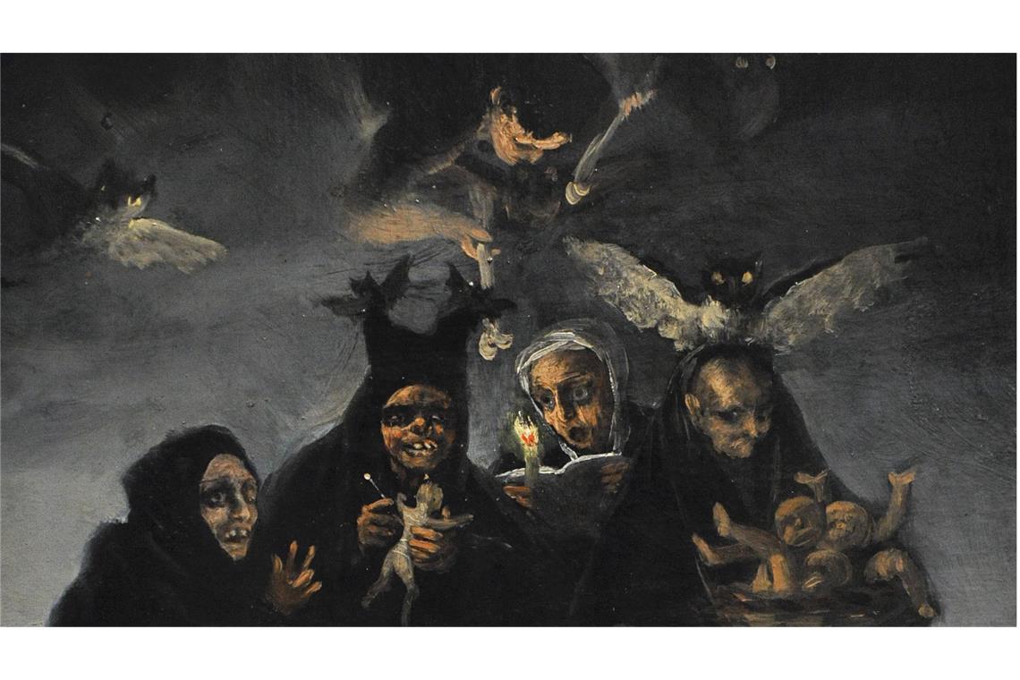 Wie die Hexen-Mythen bis heute weiterleben Hexensabbat, Gemälde von Francisco de Goya, um 1797/98.