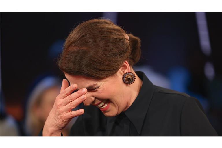 Hier schon geschminkt: Susanne Daubner.