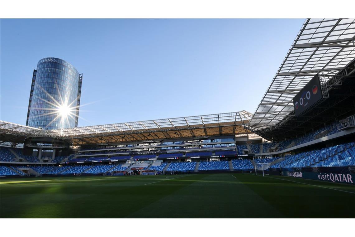 Nagelsmann pokert noch: Aber Woltemade soll sich "zeigen" Hier wird gespielt: Blick ins Nationalstadion in Bratislava.