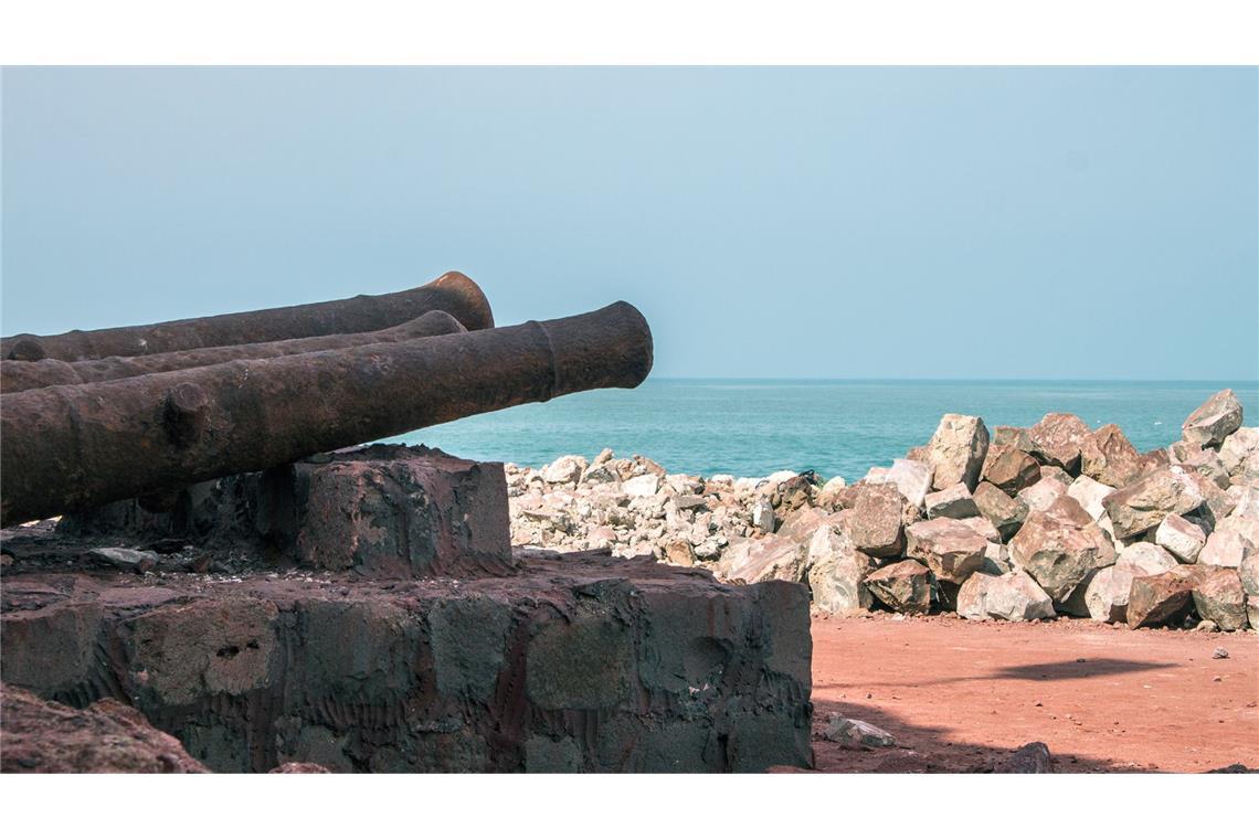 Historisches portugiesisches Fort auf der Insel Hormus im Persischen Golf.