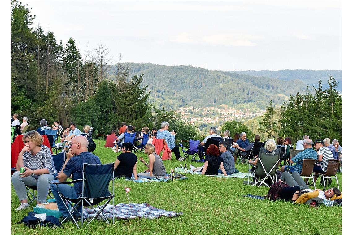 Hoch über Murrhardt findet das Festival statt, Murrhardter Sommerpalast Bergfest...
