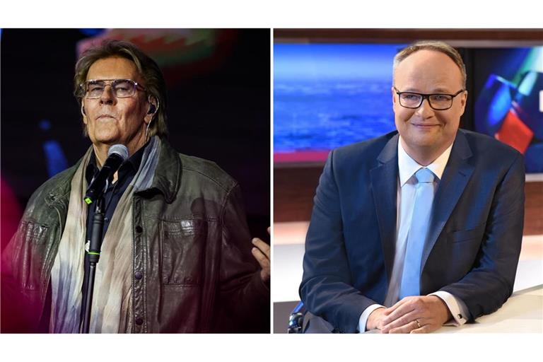 Howard Carpendale (links) versöhnt sich mit Oliver Welke – und lädt ihn zu einem Konzert ein.