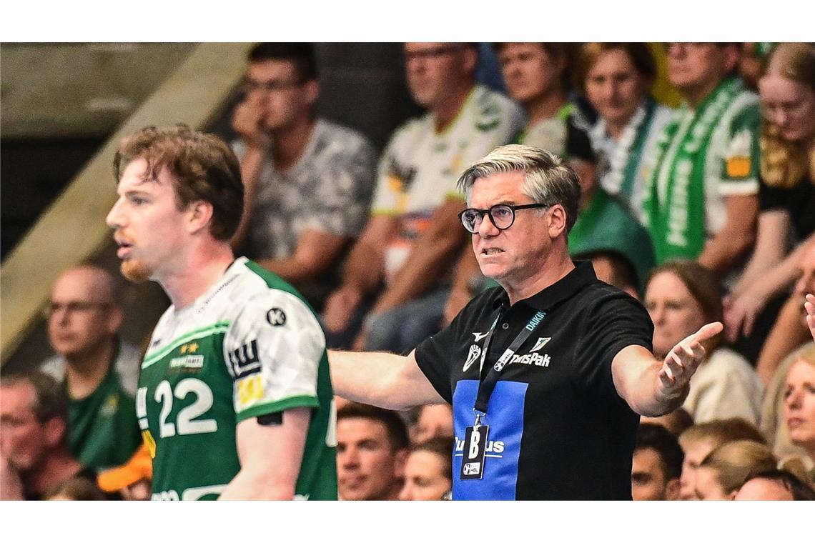 HSG-Coach Runar Sigtryggsson, früher Spieler in Göppingen. war am Ende enttäuscht.