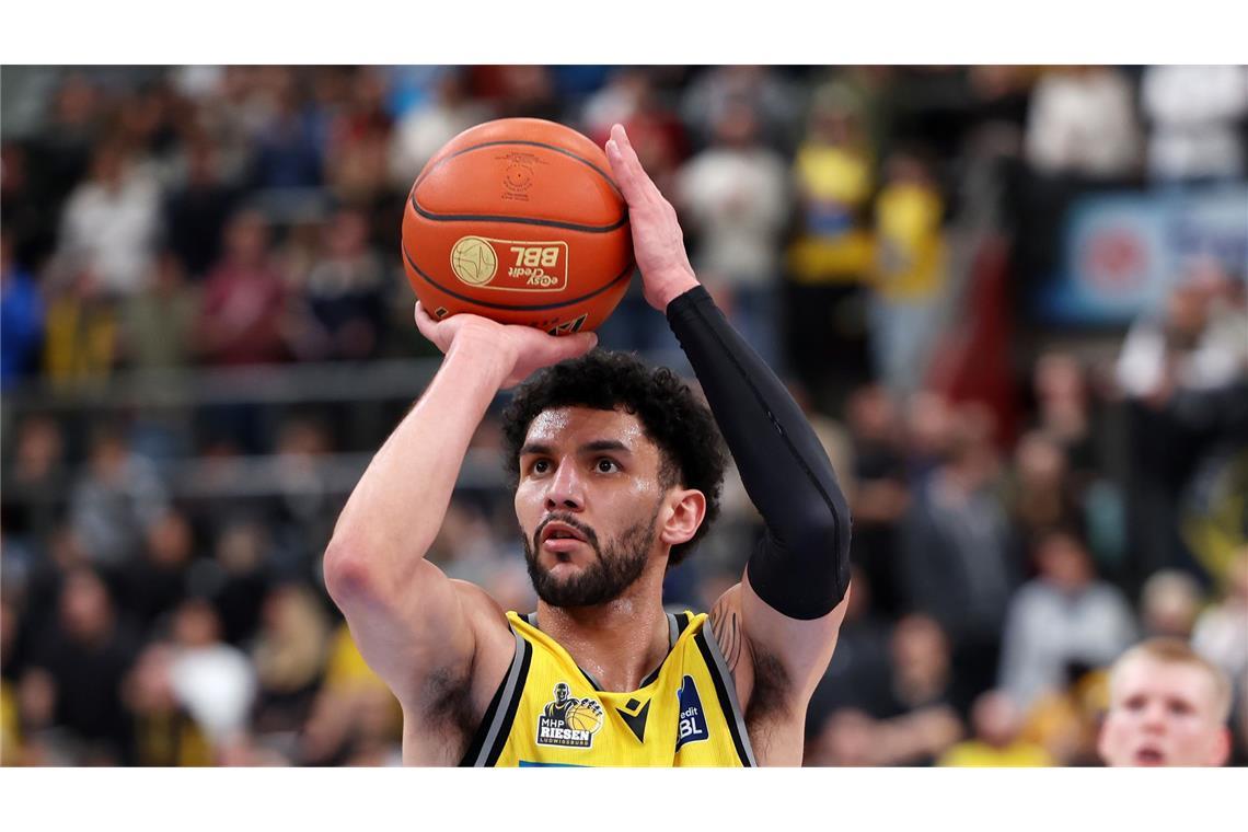 Die Spielpause tut den MHP Riesen Ludwigsburg nicht gut Hunter Maldonado war einer der wenigen Lichtblicke.