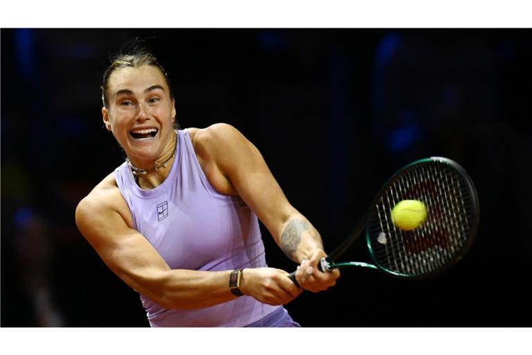 „Ich bin zufrieden mit dem Niveau, das ich gespielt habe. Ich denke, es war ein sehr anständiges Match“, sagte Sabalenka.