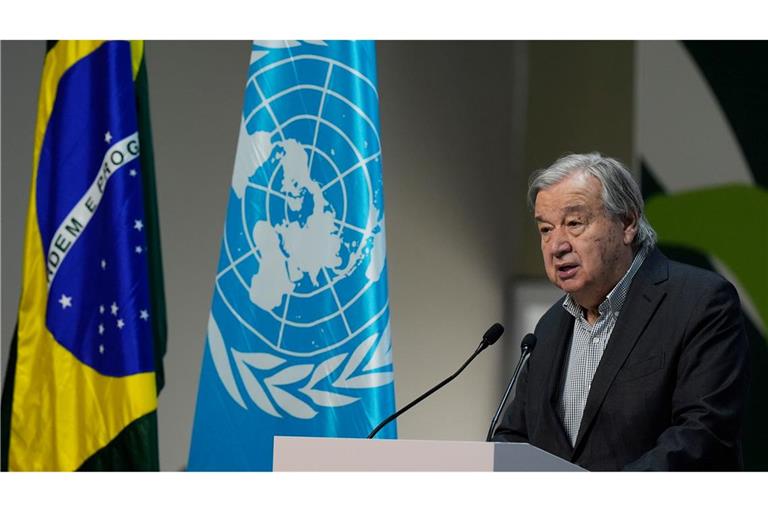 "Ich kann nicht so tun, als habe die COP30 alles Nötige geliefert", sagte Guterres. (Archivbild)