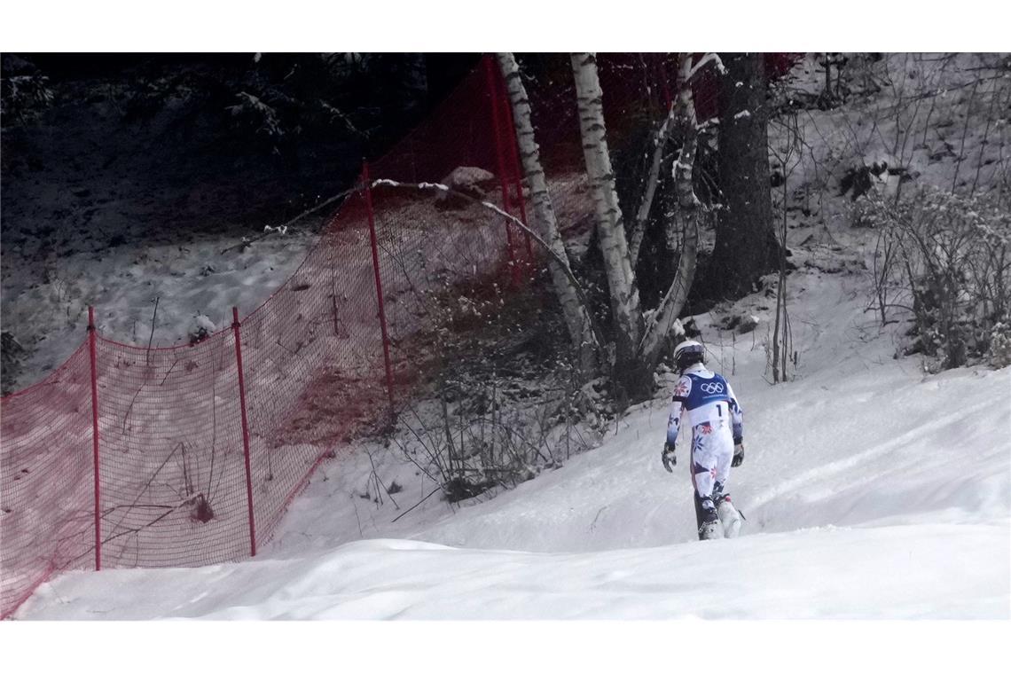 "Ich musste einfach weg von allem": Der Norweger Atle Lie McGrath flüchtete nach seinem Slalom-Aus in den Wald. (Archivbild)