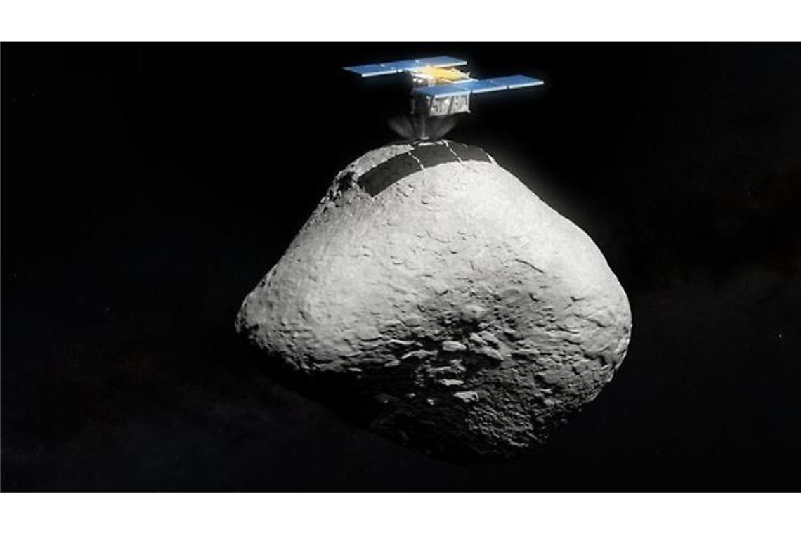 Raumsonde „Hayabusa 2“ elf Jahre lang umsonst unterwegs? Illustration der Raumsonde „Hayabusa 2“ auf „1998 KY26“: Der Asteroid ist „in Wirklichkeit völlig anders als bisher beschrieben“.