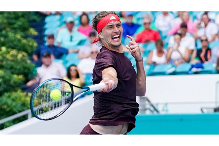 Im Achtelfinale von Miami war für Alexander Zverev Schluss.