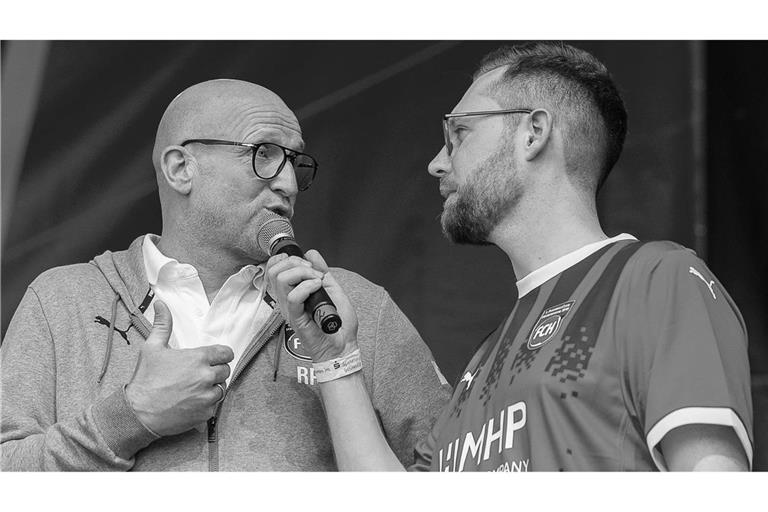 Im Alter von 57 Jahren verstorben:  Roger Prinzen (links).