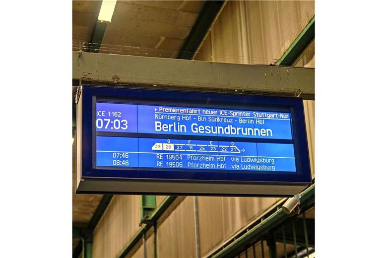 Im Dezember 2025 ging der ICE-Sprinter Stuttgart-Berlin auf Premierenfahrt. Nun droht das Aus.