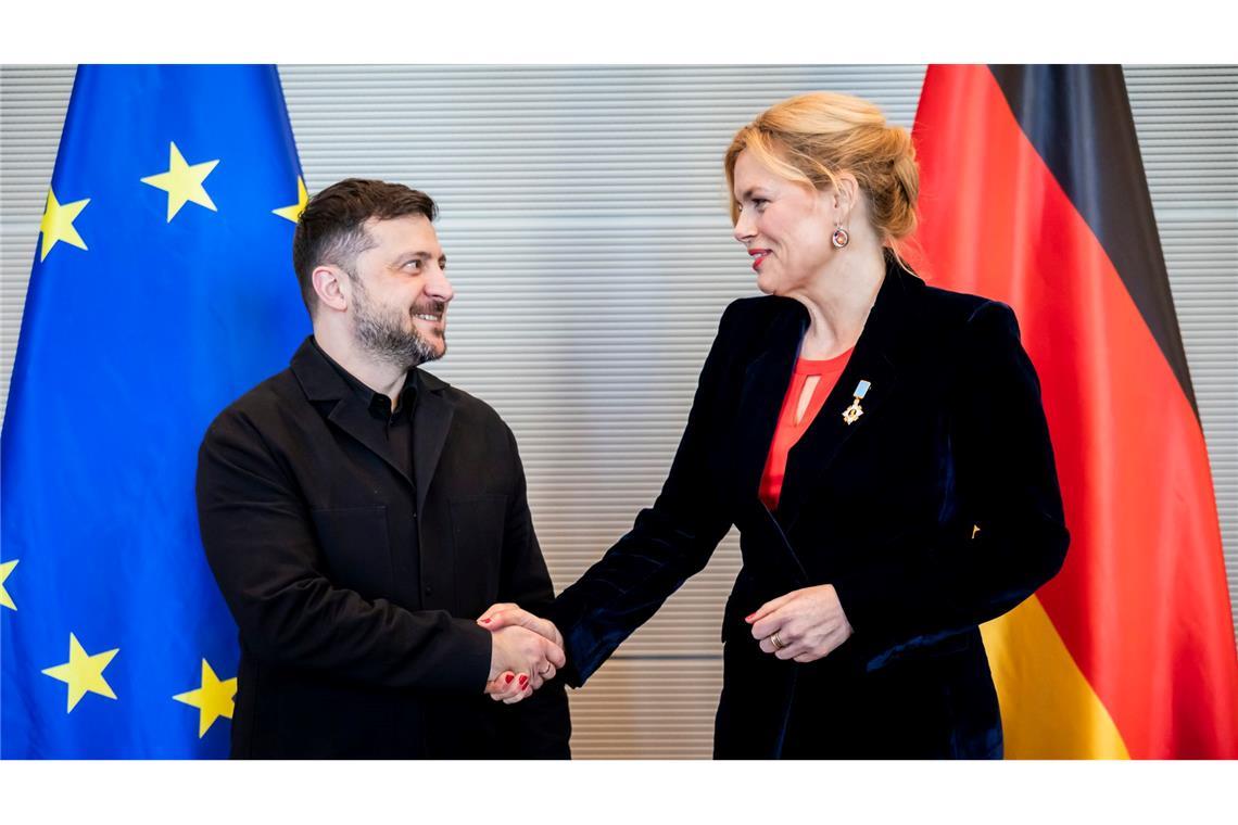 Im Dezember empfing Klöckner den ukrainischen Präsidenten im Bundestag. (Archivbild)