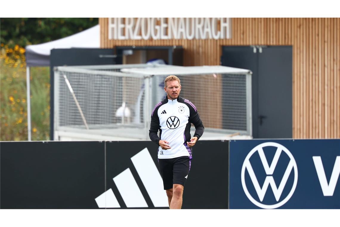 Nagelsmanns wichtige Quali-Woche beginnt ohne Woltemade Im DFB-Stammquartier bereitet Julian Nagelsmann die Nationalspieler auf die WM-Quali-Spiele vor.