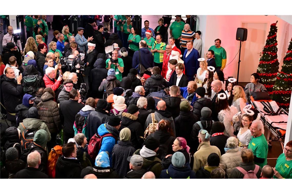 Im Estrel Hotel war der Andrang groß.