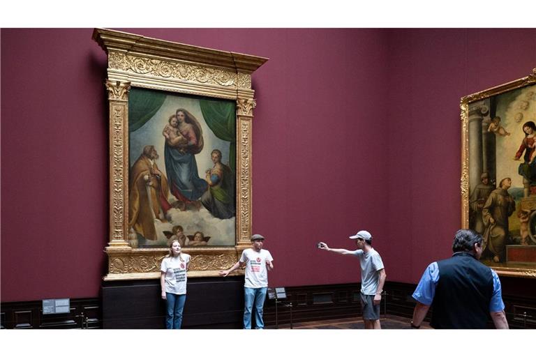 Im Fall der Attacke auf Dresdens „Sixtinische Madonna“ sind die Strafen gemildert worden. (Archivbild)