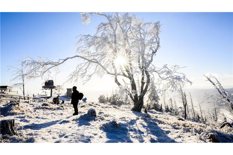 Im Harz herrscht wunderschönes Winterwetter.