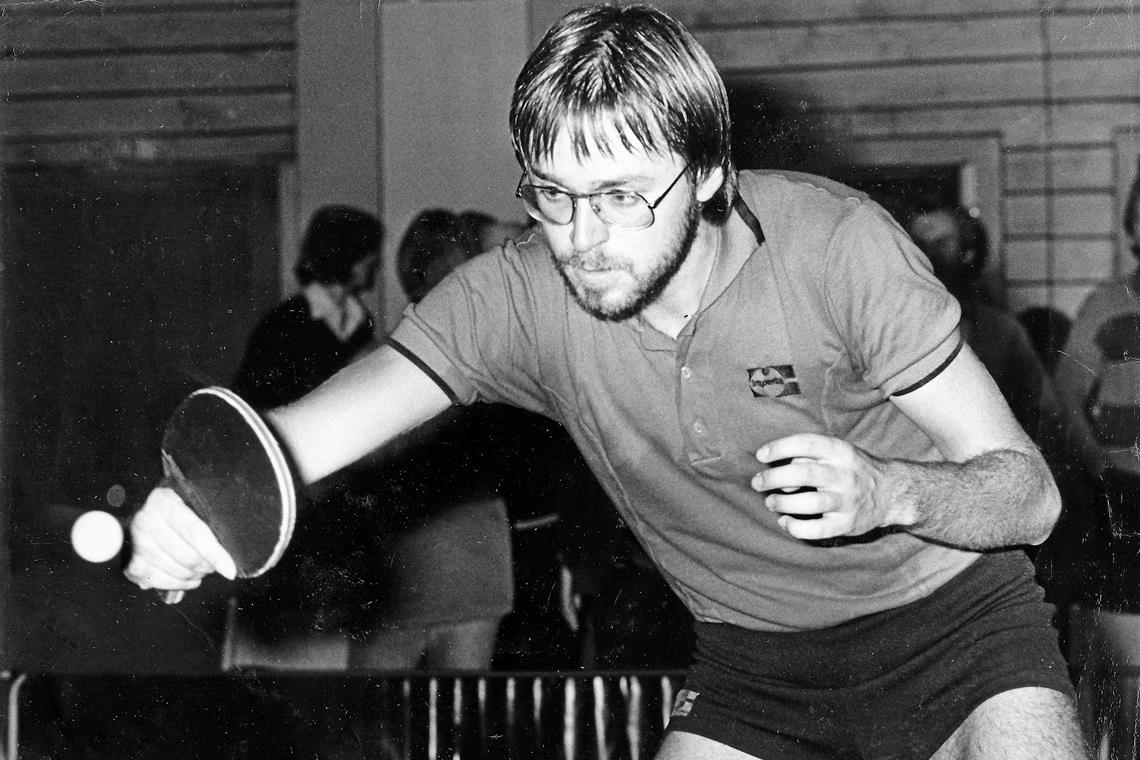 Im Jahr 1982 spielte Jürgen Wörner mit dem TTC Esslingen in der Ersten Bundesliga. Foto: privat
