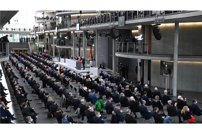 Im Jahr 2022 war Frank-Walter Steinmeier zum Bundespräsidenten gewählt worden.