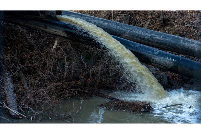 Im Januar kam es zu dem Bruch in der Leitung.