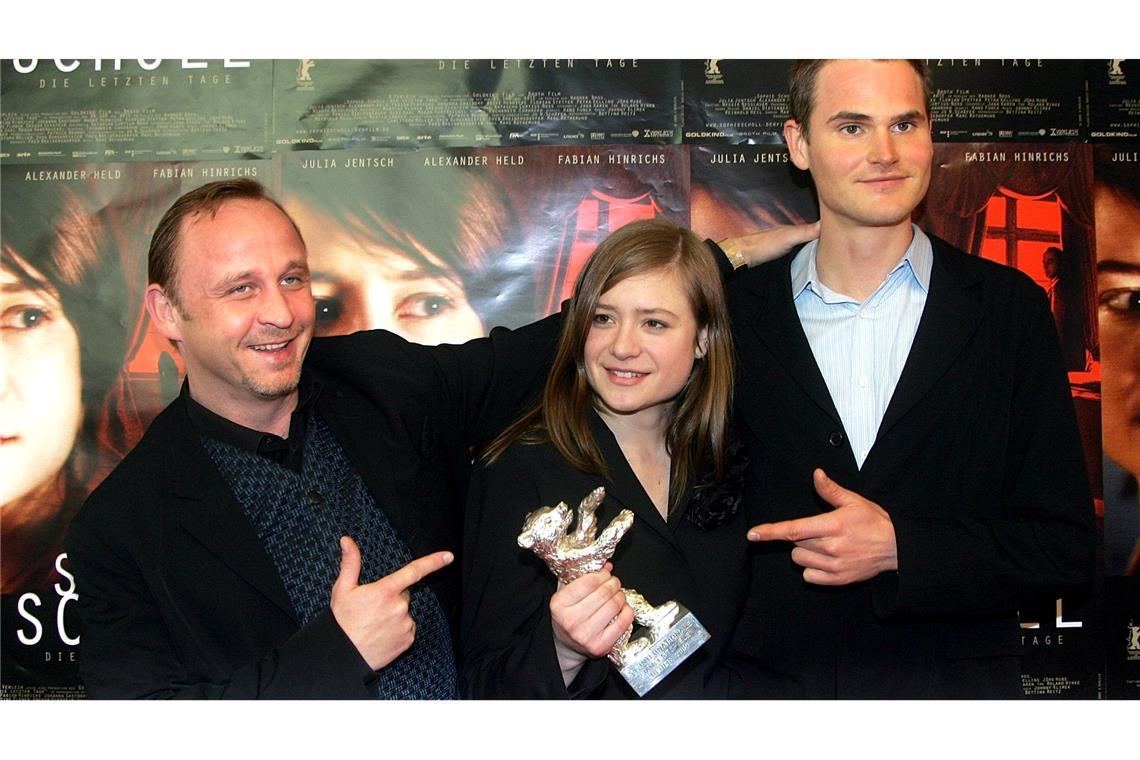 Im Kino war Alexander Held (vrnl) unter anderem im NS-Drama "Sophie Scholl - Die letzten Tage" zu sehen, neben Julia Jentsch und Fabian Hinrichs. (Archivbild)