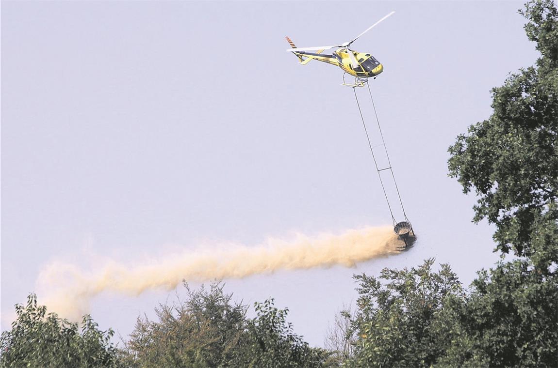 Im kommenden Jahr ist geplant, dem Wald mit Kalkungen des Bodens etwas Gutes zu tun. Insofern werden ab und zu Helikopter unterwegs sein.