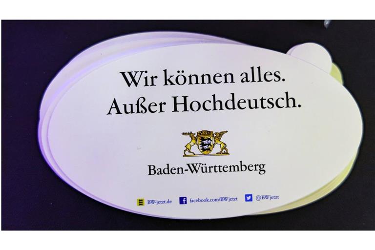 Im Ländle ist man stolz auf den Dialekt: