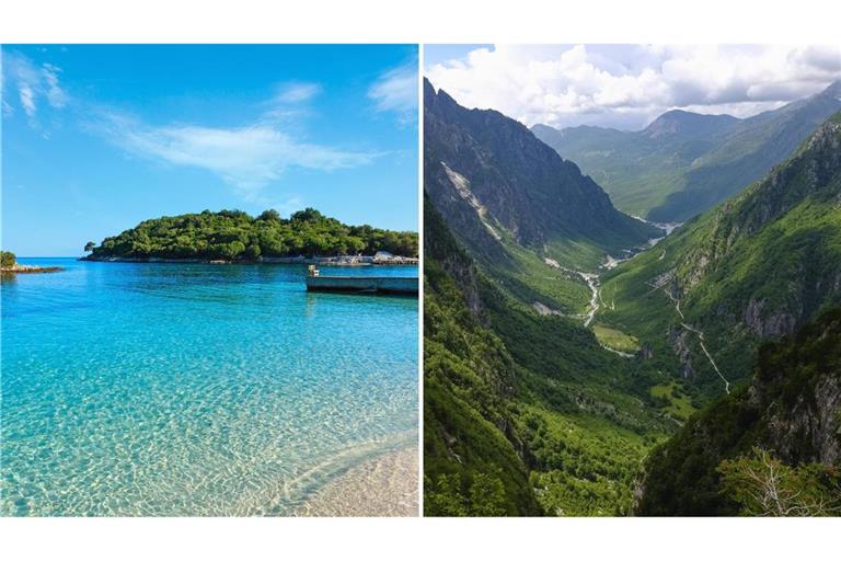 Im Meer schwimmen oder in den Bergen wandern? In Albanien können Urlauber beides machen.