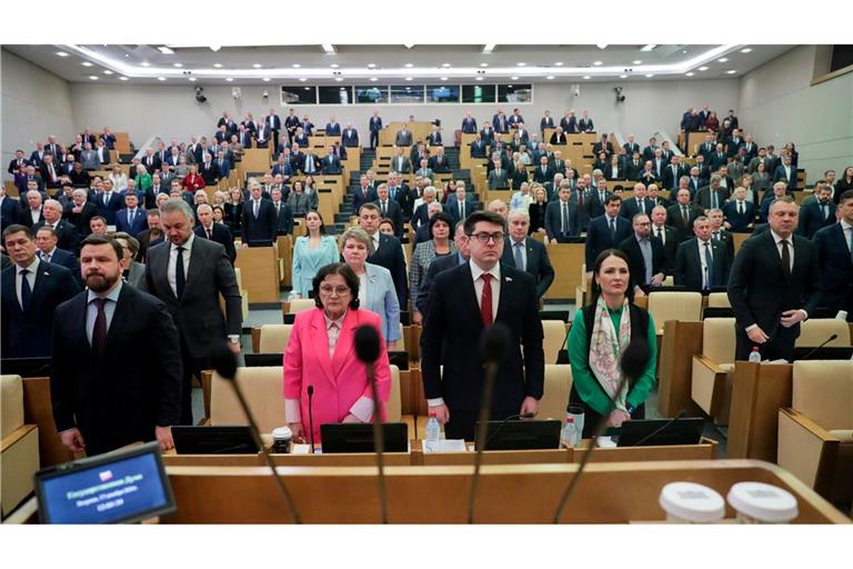 Im russischen Parlament herrscht praktisch Einstimmigkeit über die schärfere Verfolgung politischer Gegner des Kreml. (Archivbild)