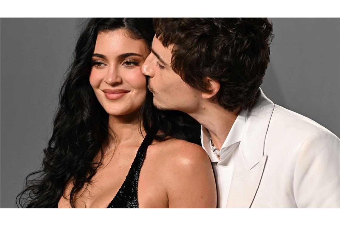 Im Turtelmodus bei der "Vanity Fair"-Party: Kylie Jenner (28) und Timothée Chalamet (30).