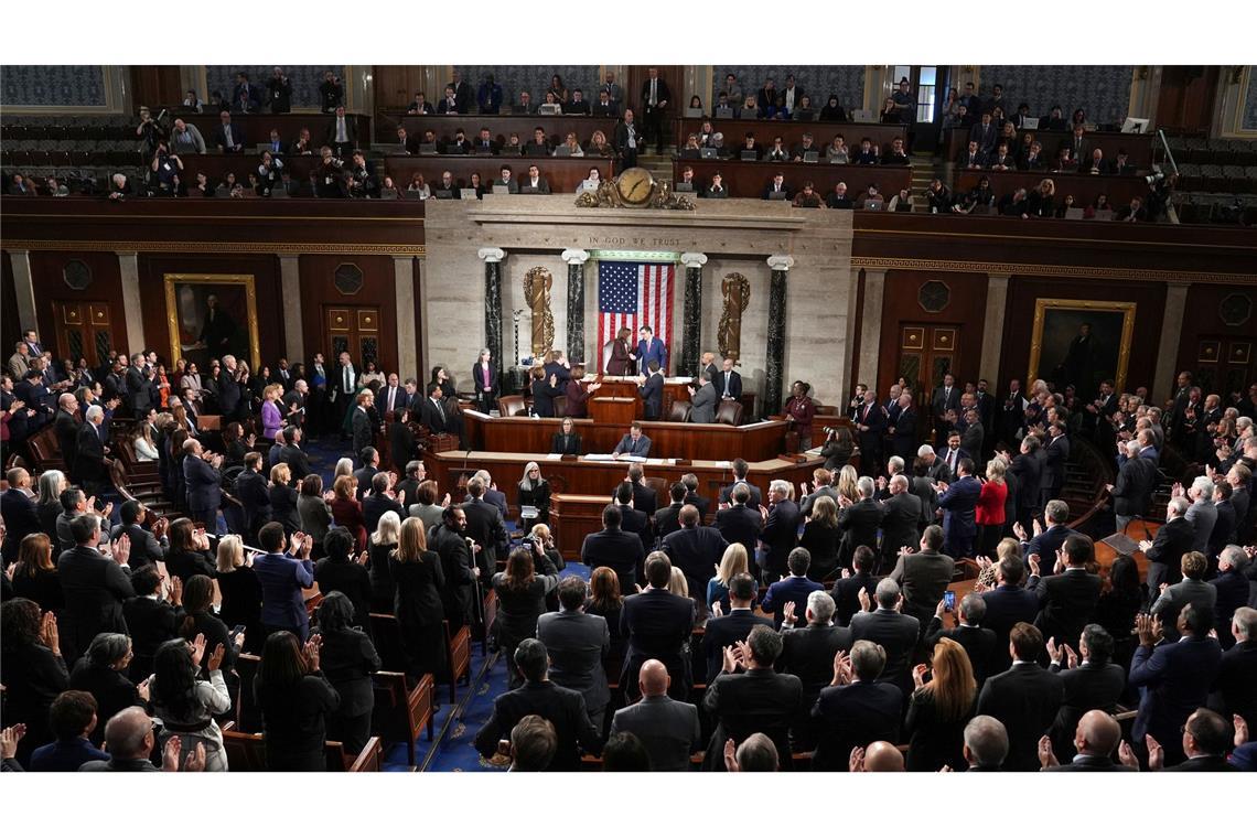 Trump, der Allmächtige: Stärker denn je in zweiter Amtszeit Im US-Parlament kontrollieren Trumps Republikaner beide Kammern. (Archivbild)